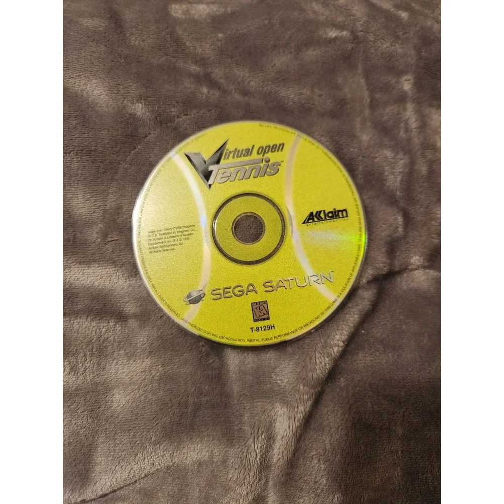 Virtual Open Tennis (Sega Saturn, 1996) Disc Only Virtua Tennis Sega Saturn